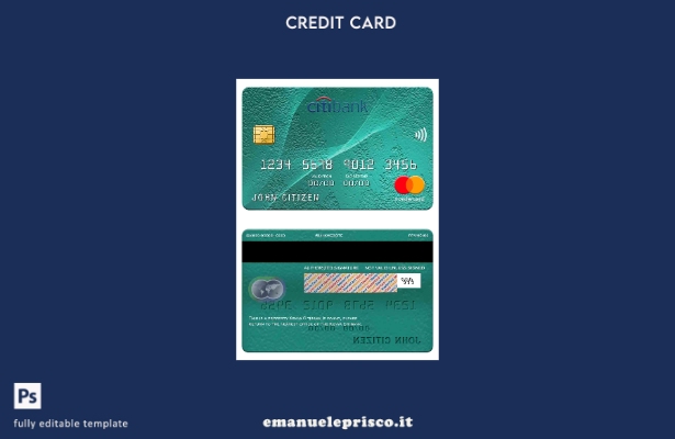 modello mastercard Kenya Citibank in stile verificato